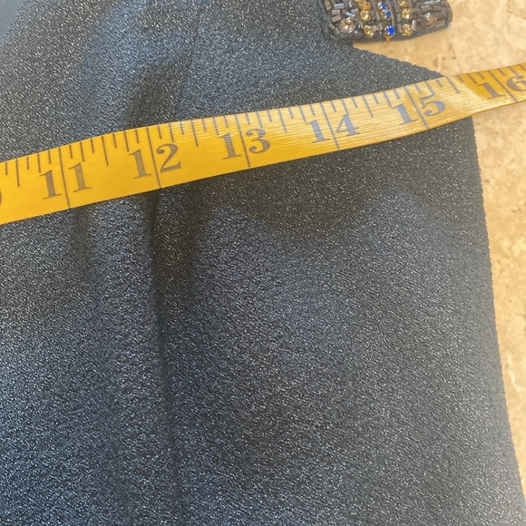 NWOT Badgley Mischka beautiful Navy w/silver sparkles,no loose stones, - Picture 6 of 13